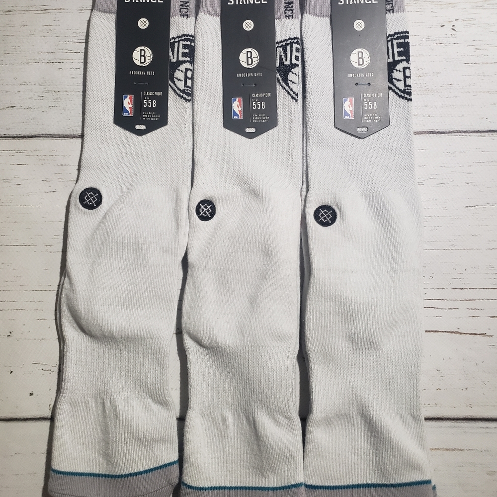 Stance Brooklyn Nets Men's Socks New Large (9-12)